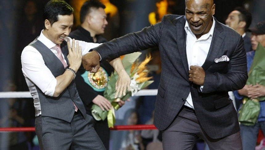 Donnie Yen Fractures Mike Tyson's Finger While Shooting IP MAN 3 